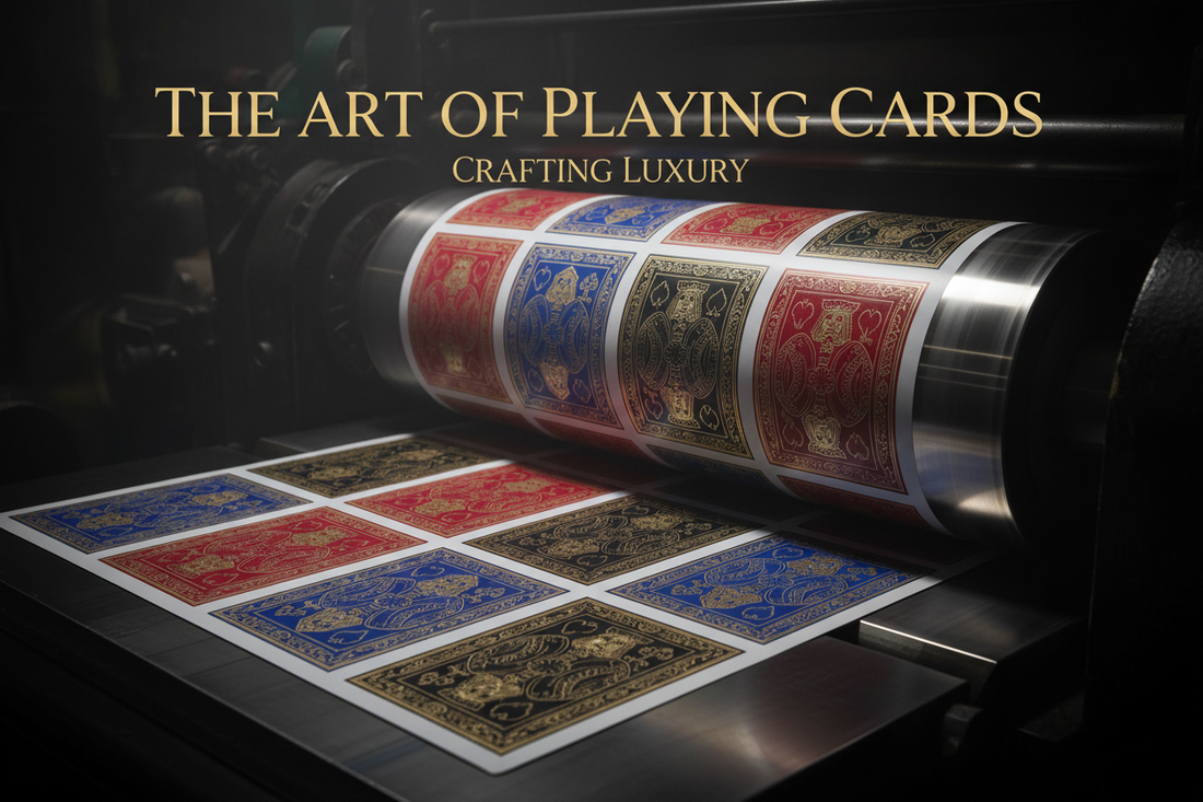 Playing cards manufacturing process and machine