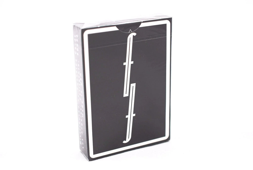Black Fontaine Playing Cards poker size deck - back design