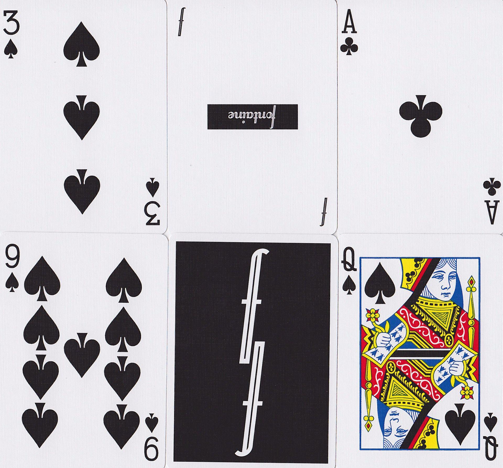 Black Fontaine Playing Cards