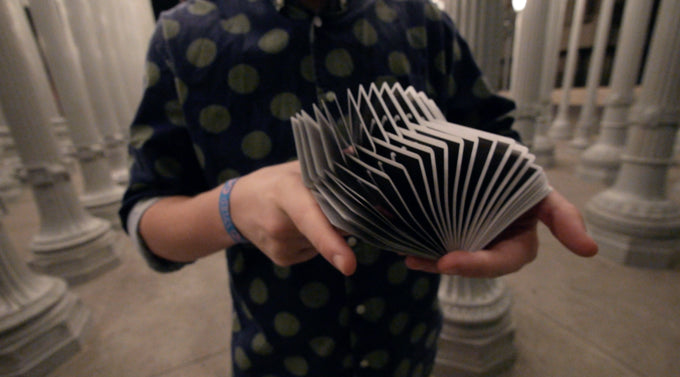 Black Fontaine Playing Cards in Bloom Cardistry Move