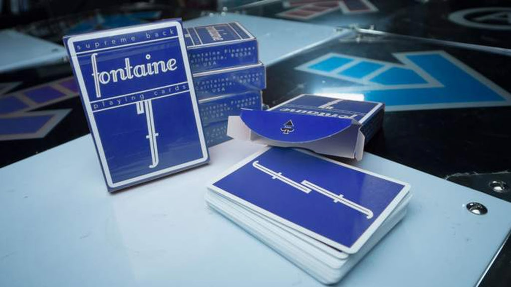 Blue Fontaine Playing Cards