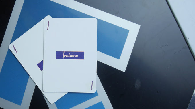 Blue Fontaine Playing Cards