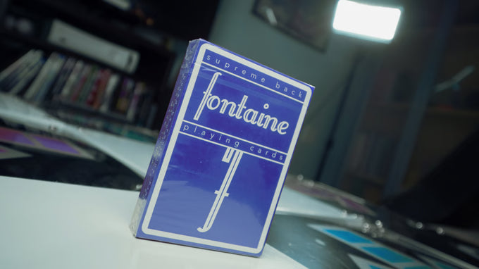 Blue Fontaine Playing Cards