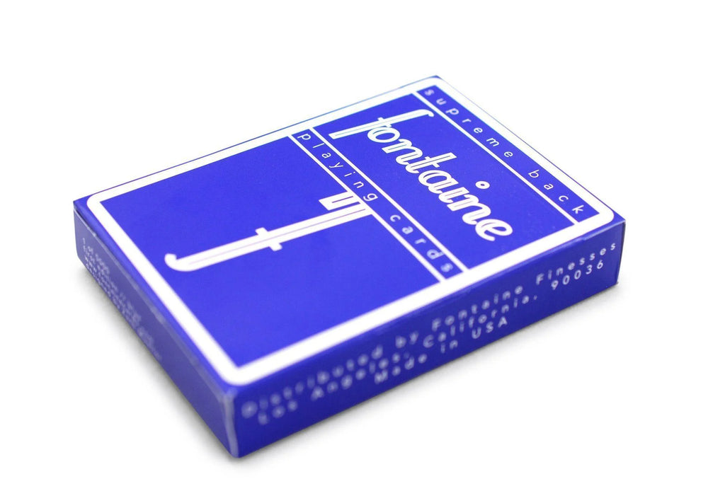 Blue Fontaine Playing Cards