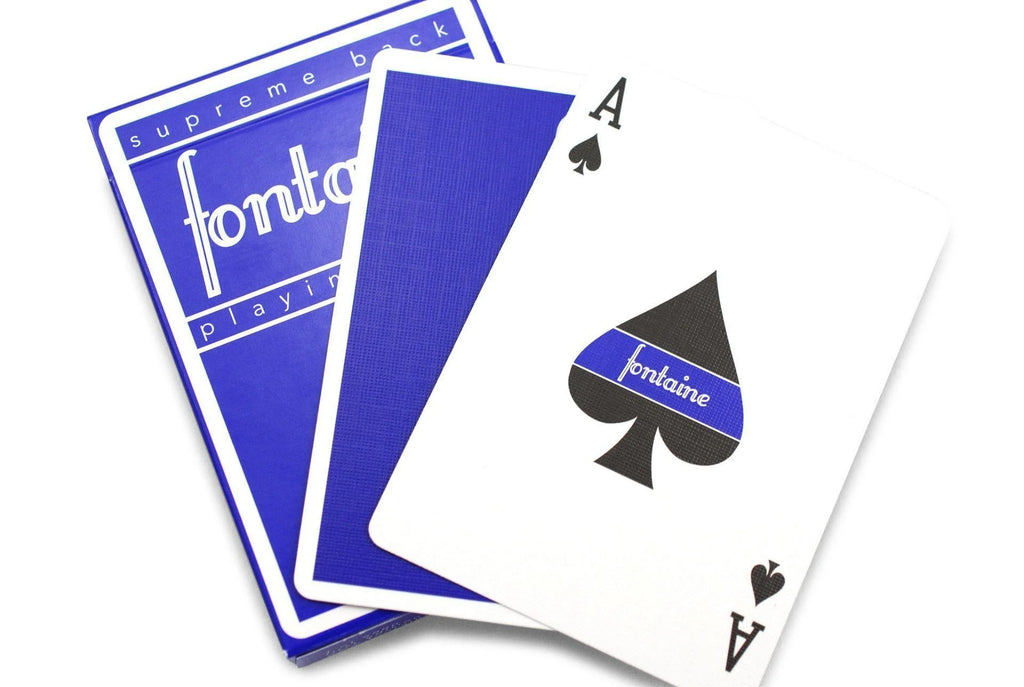 Blue Fontaine Playing Cards