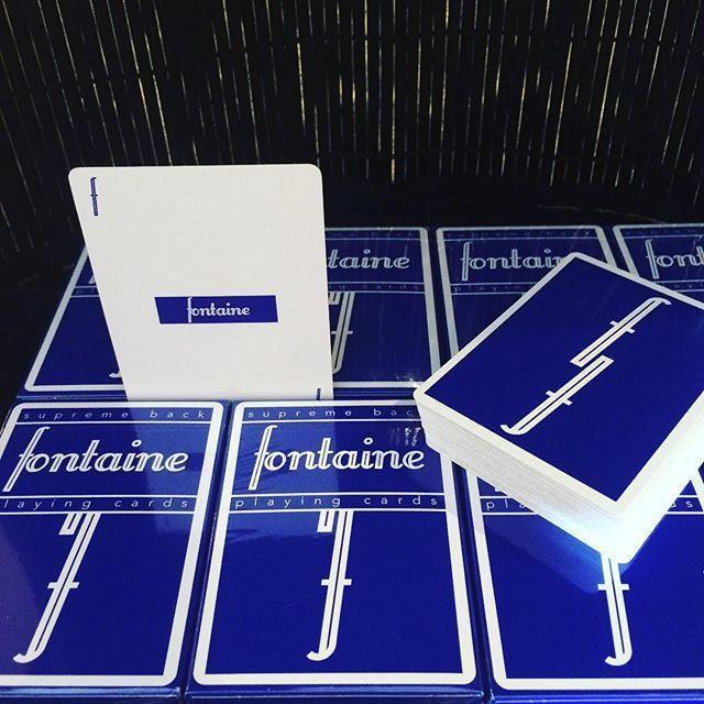 Blue Fontaine Playing Cards