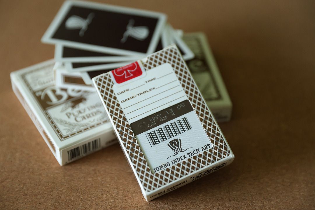 Brown Wynn Playing Cards — authentic Las Vegas Wynn casino playing cards