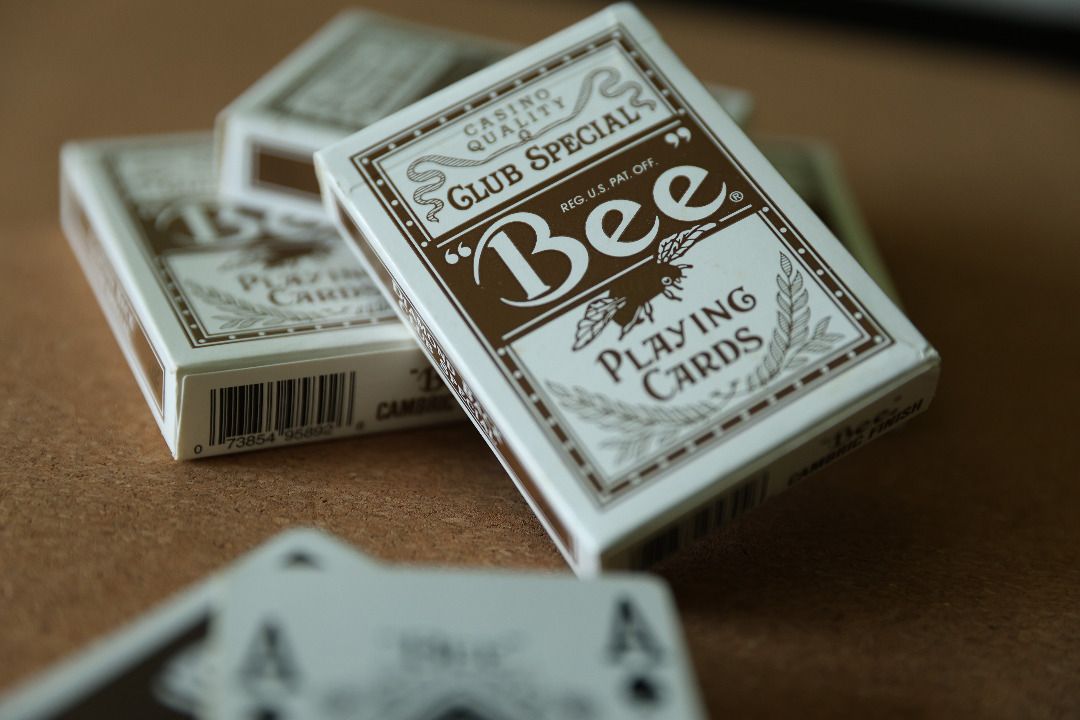 Brown Wynn Playing Cards — premium casino playing cards lifestyle shot