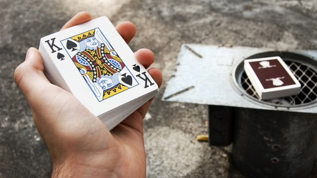 Brown Wynn Playing Cards — King of Spades, Las Vegas casino playing cards