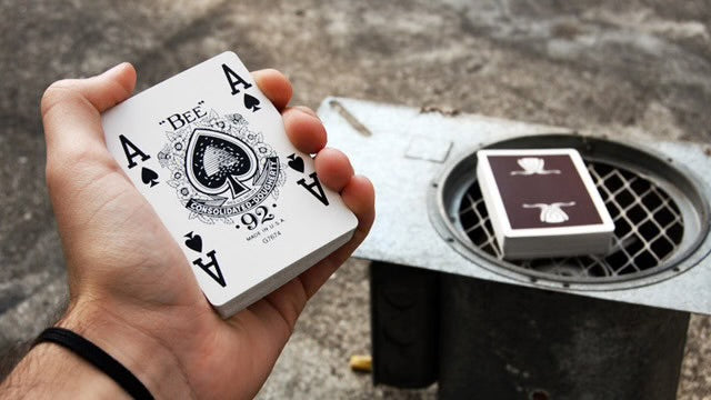 Brown Wynn Playing Cards — Ace of Spades detail, Wynn casino playing cards