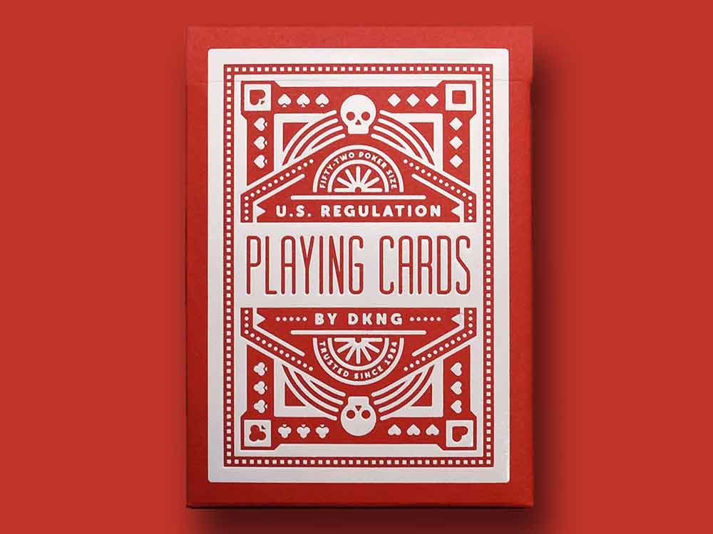 DKNG Red Wheel Playing Cards