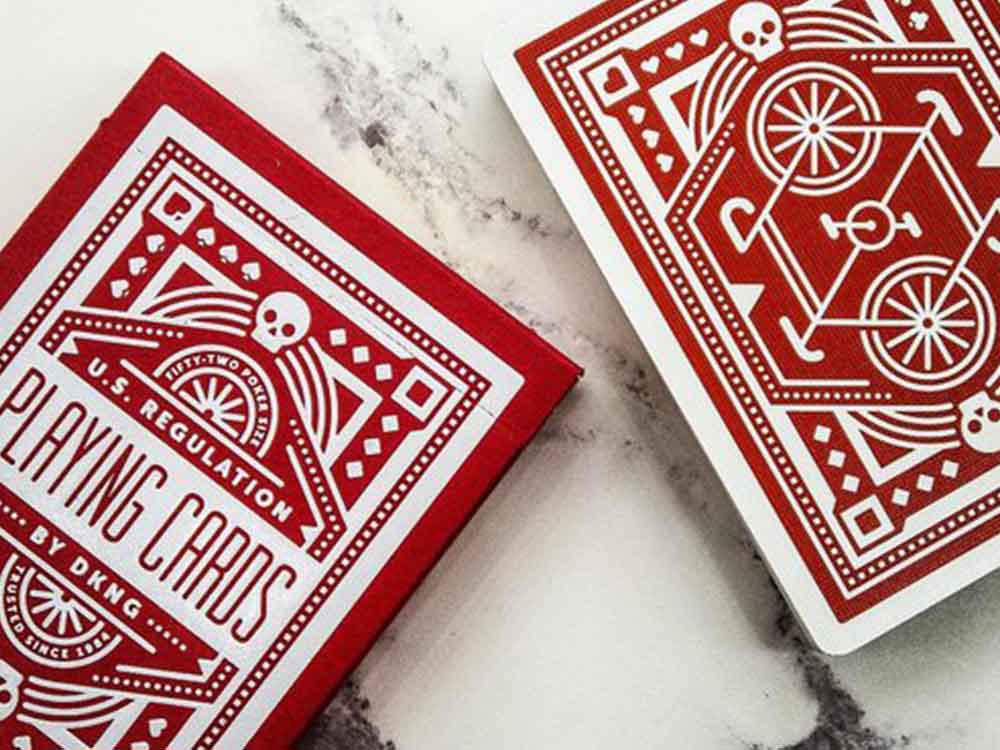 DKNG Red Wheel Playing Cards