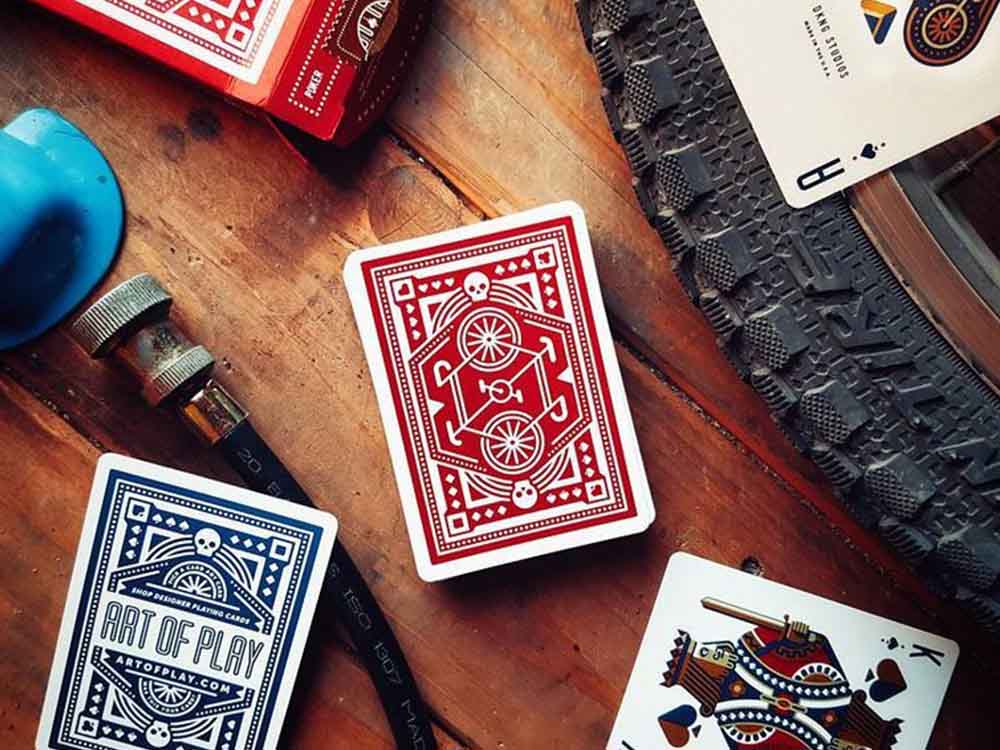 DKNG Red Wheel Playing Cards