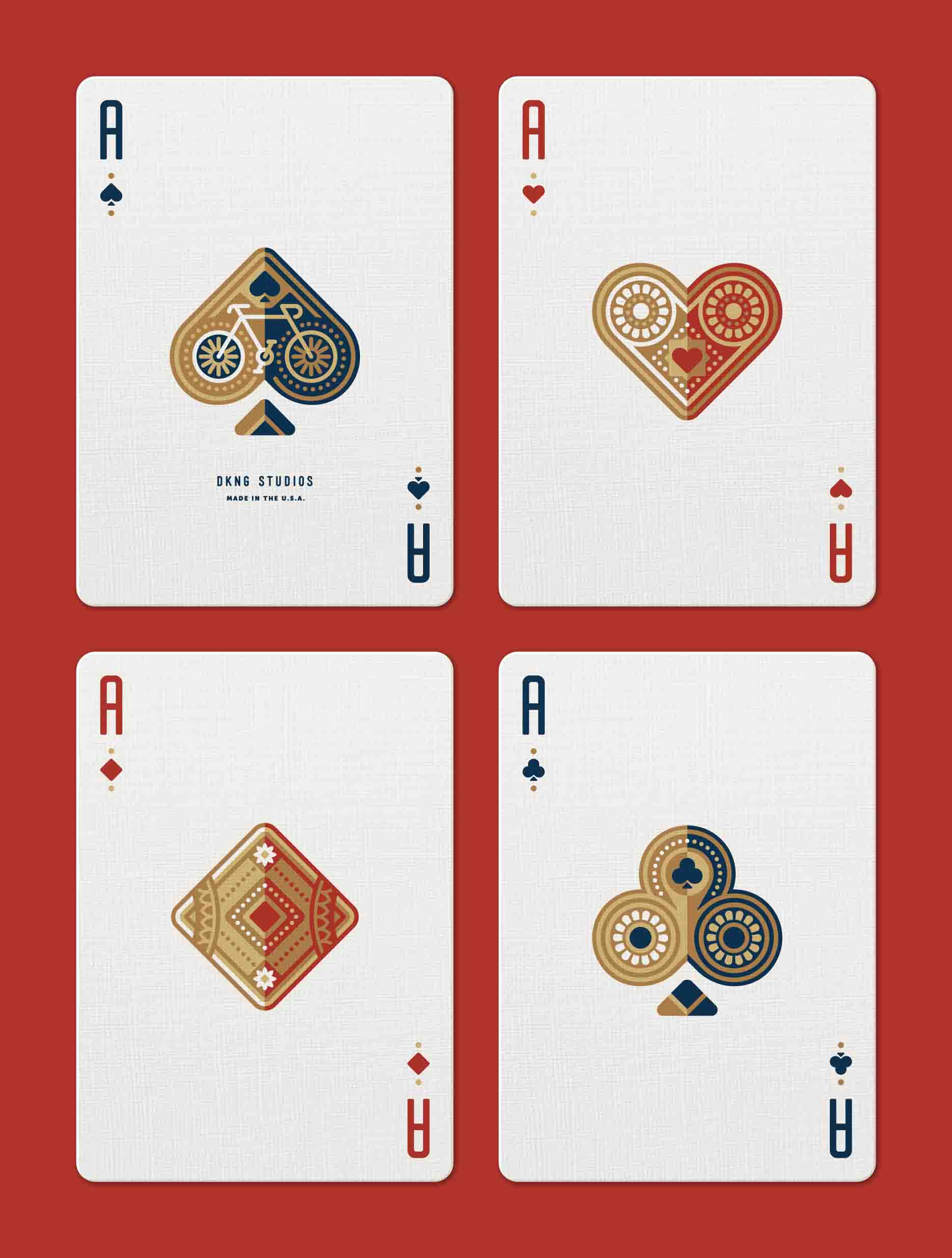 DKNG Red Wheel Playing Cards