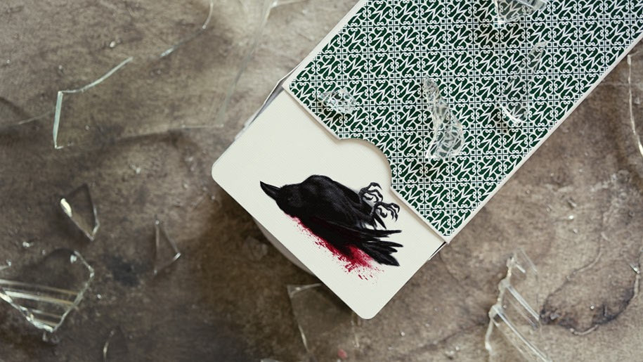 Dealers Playing Cards Erdnase Green — premium green marked playing cards playing cards for magic and card tricks 