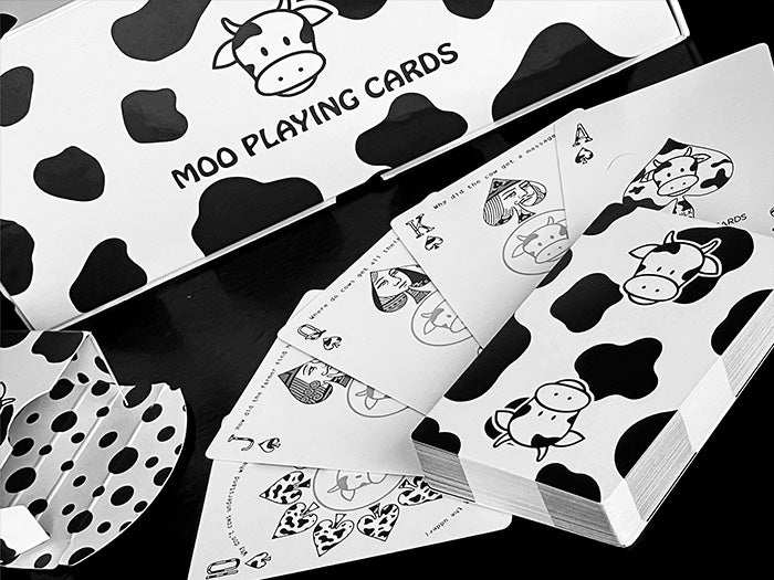 Moo Playing Cards by Magic Encarta | Funny Cow Themed Deck for Rummy, Teen Patti & Game Night