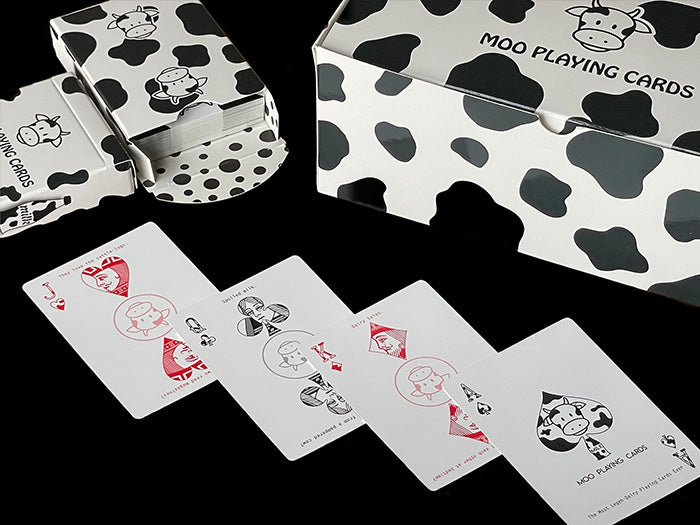 Moo Playing Cards by Magic Encarta | Funny Cow Themed Deck for Rummy, Teen Patti & Game Night