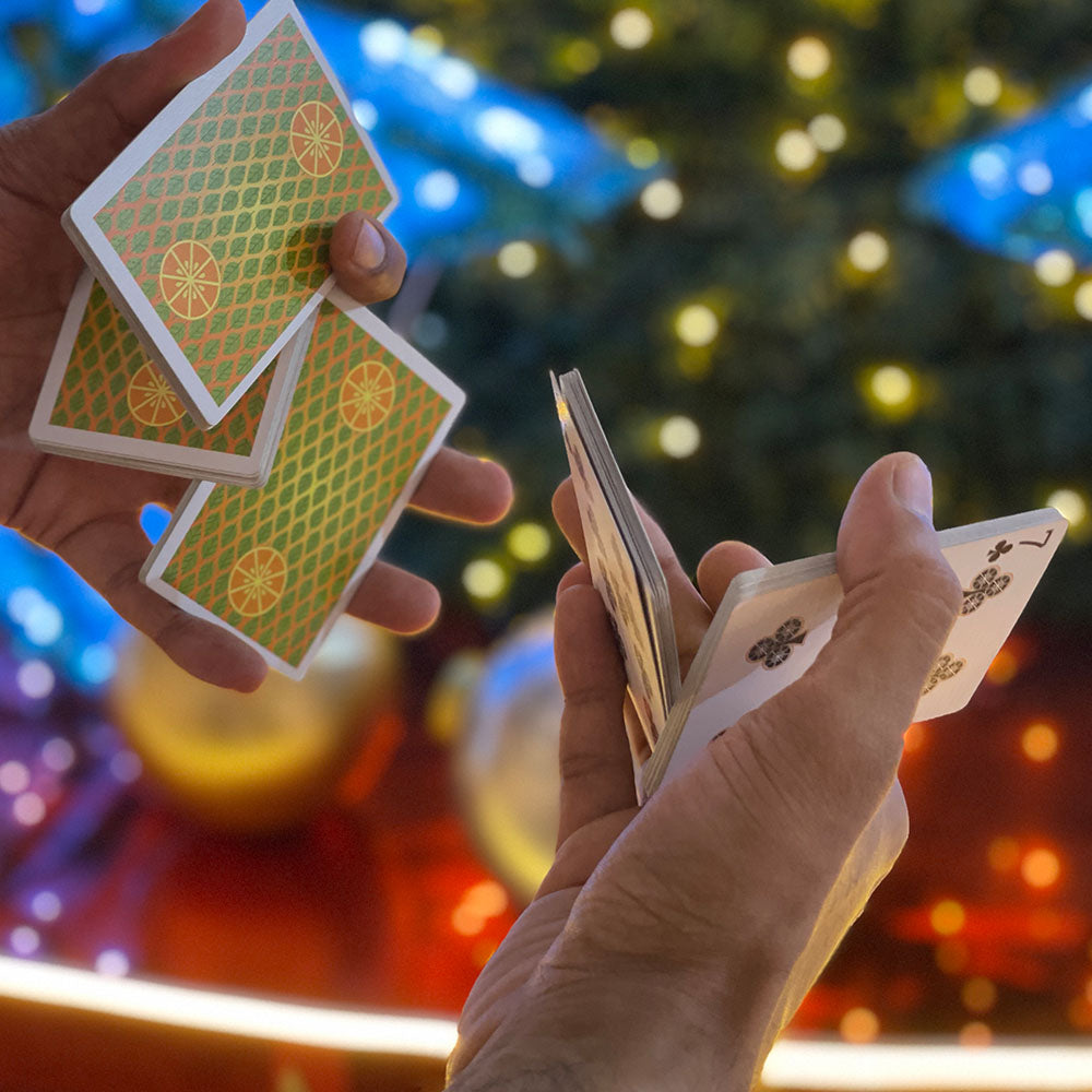 Moranges Second Edition Playing Cards by Magic Encarta — two-handed cardistry performance
