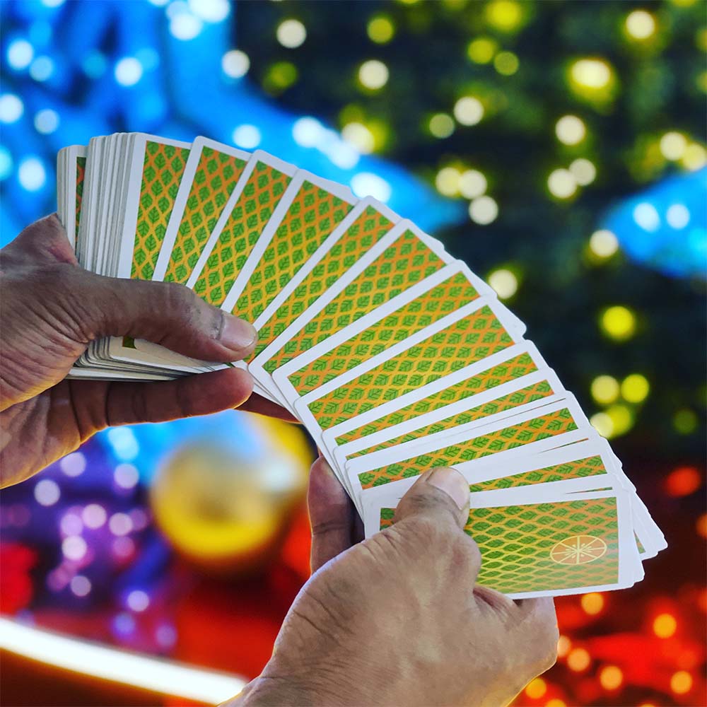Moranges Second Edition Playing Cards by Magic Encarta — cards in fan facedown spread