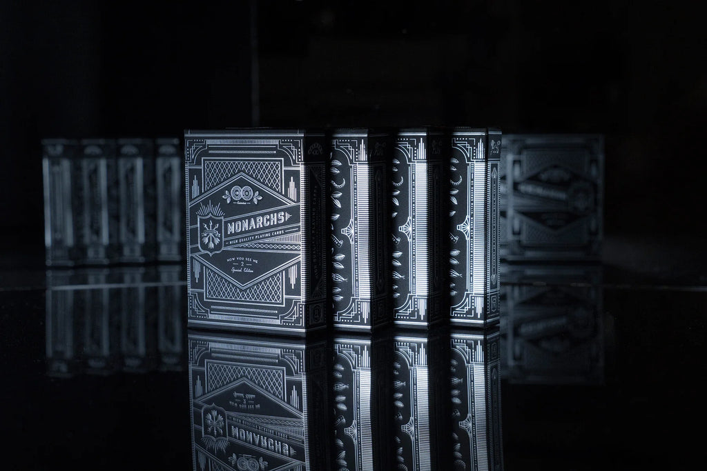Monarch Playing Cards Now You See Me 2 Limited Edition by Theory11 — tuck box front view
