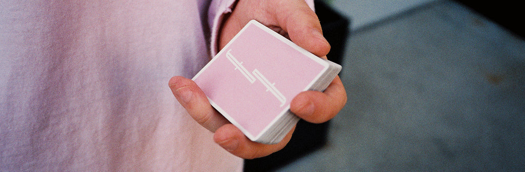 Pink Fontaine Playing Cards back design