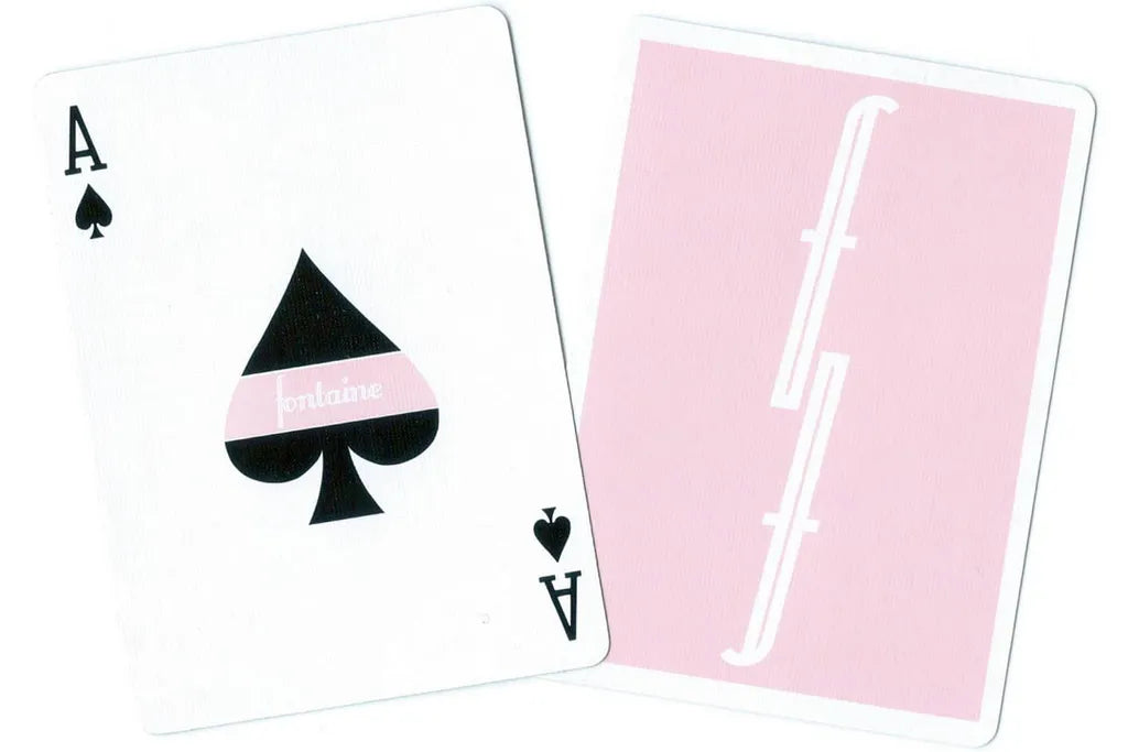 Pink Fontaine Playing Cards custom Ace of Spades