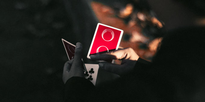 Red Saturn Playing Cards
