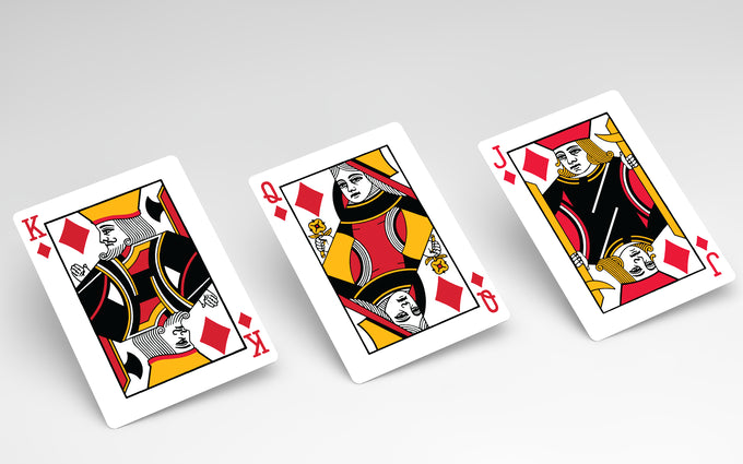 Red Saturn Playing Cards