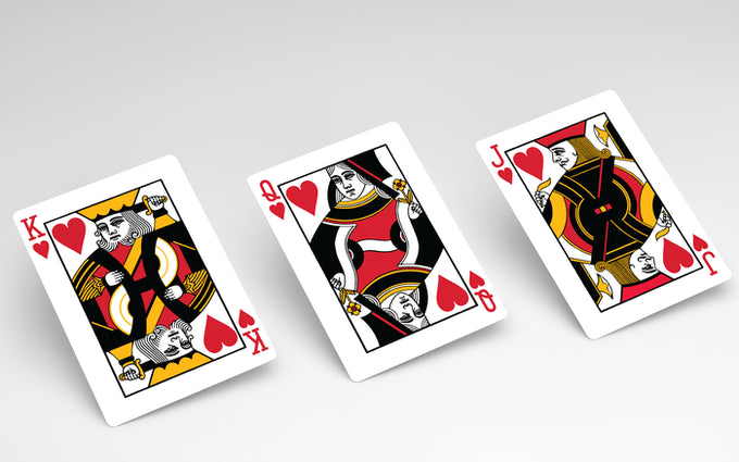 Red Saturn Playing Cards