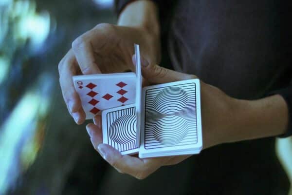 Stripe Playing Cards cardistry packet  display