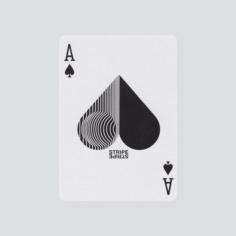 Stripe Playing Cards Ace of Spades