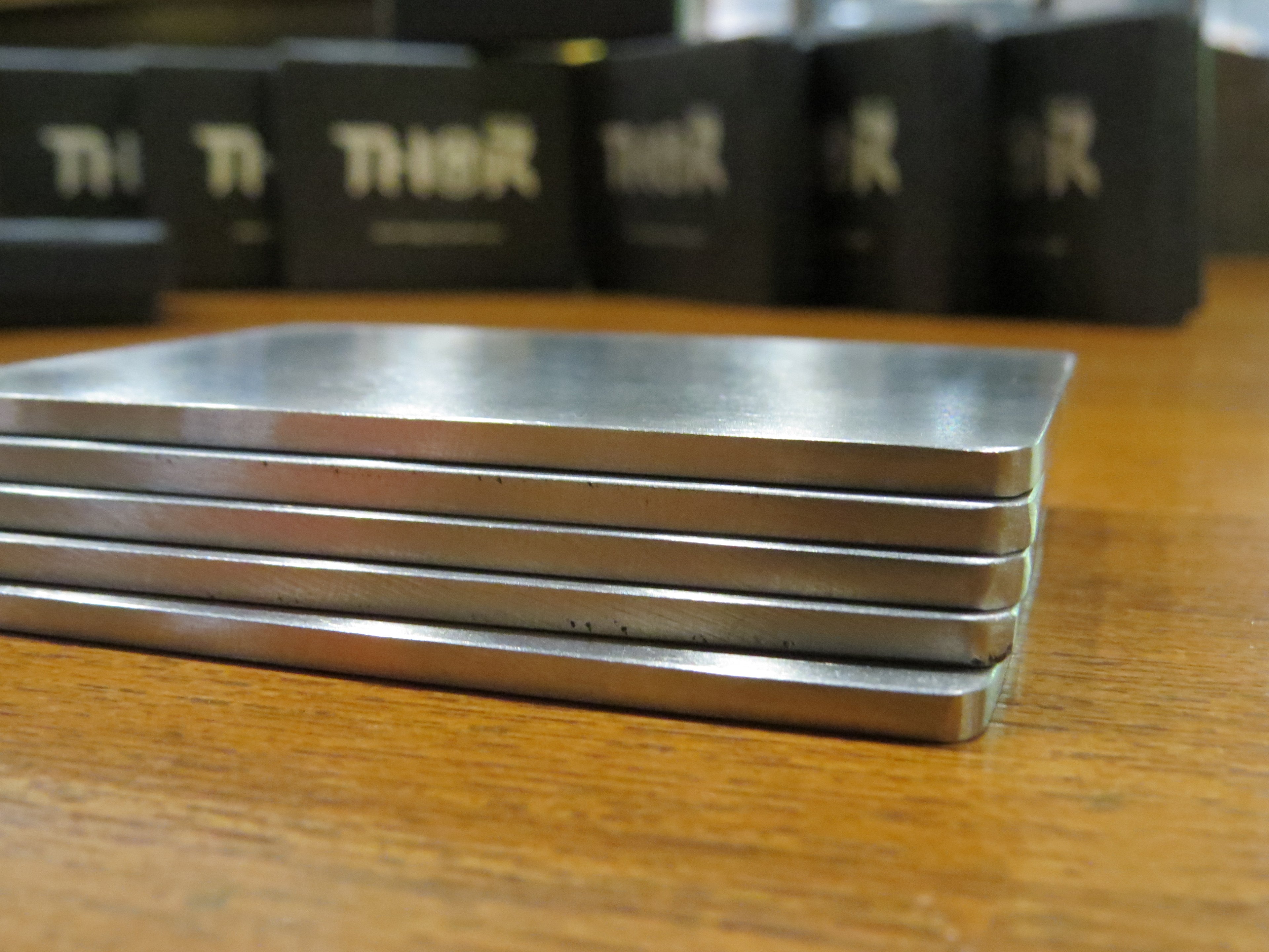 THOR Deck Solid Steel Training Playing Cards for grip training