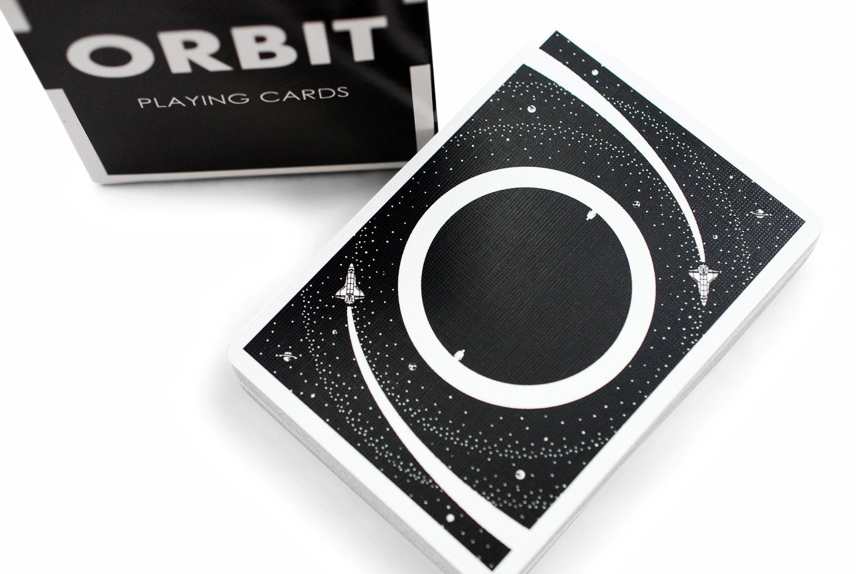 Orbit V4 Playing Cards by Orbit Brown — tuck box and card back detail