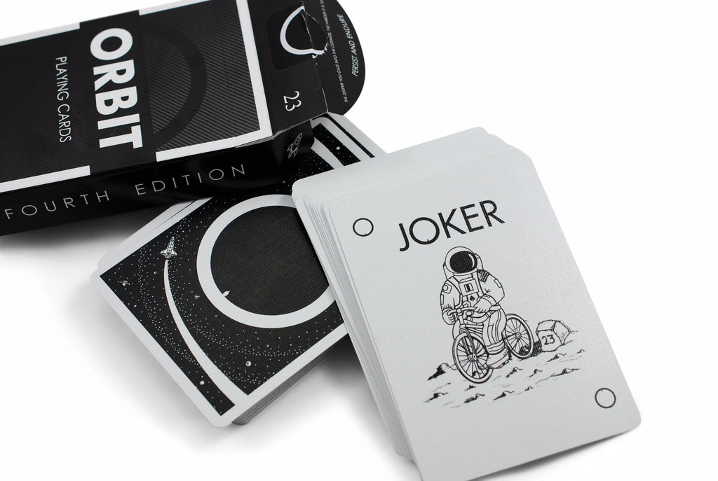 Orbit V4 Playing Cards by Orbit Brown — premium collector deck for cardists and magicians - Joker Design