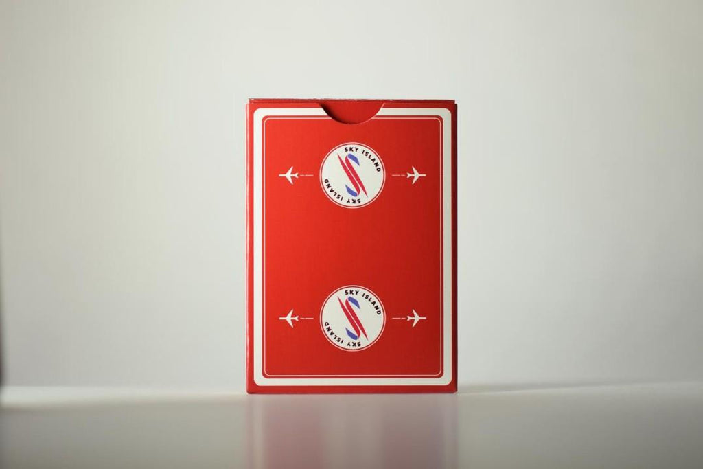 Sky Island Airways Playing Cards – Blue & Red | The Blue Crown
