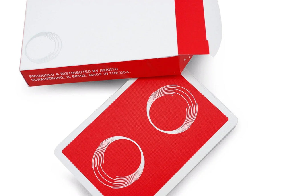 Red Saturn Playing Cards