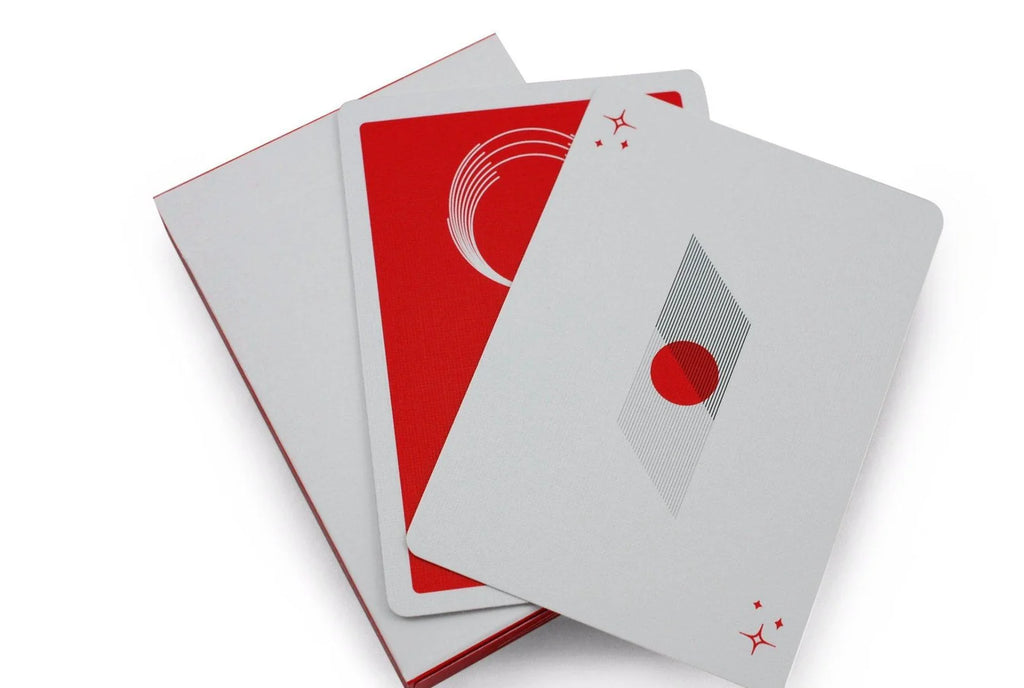 Red Saturn Playing Cards