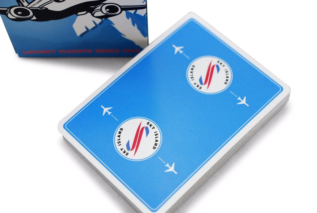 Sky Island Airways Playing Cards – Blue & Red | The Blue Crown