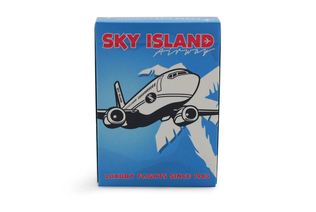 Sky Island Airways Playing Cards – Blue & Red | The Blue Crown