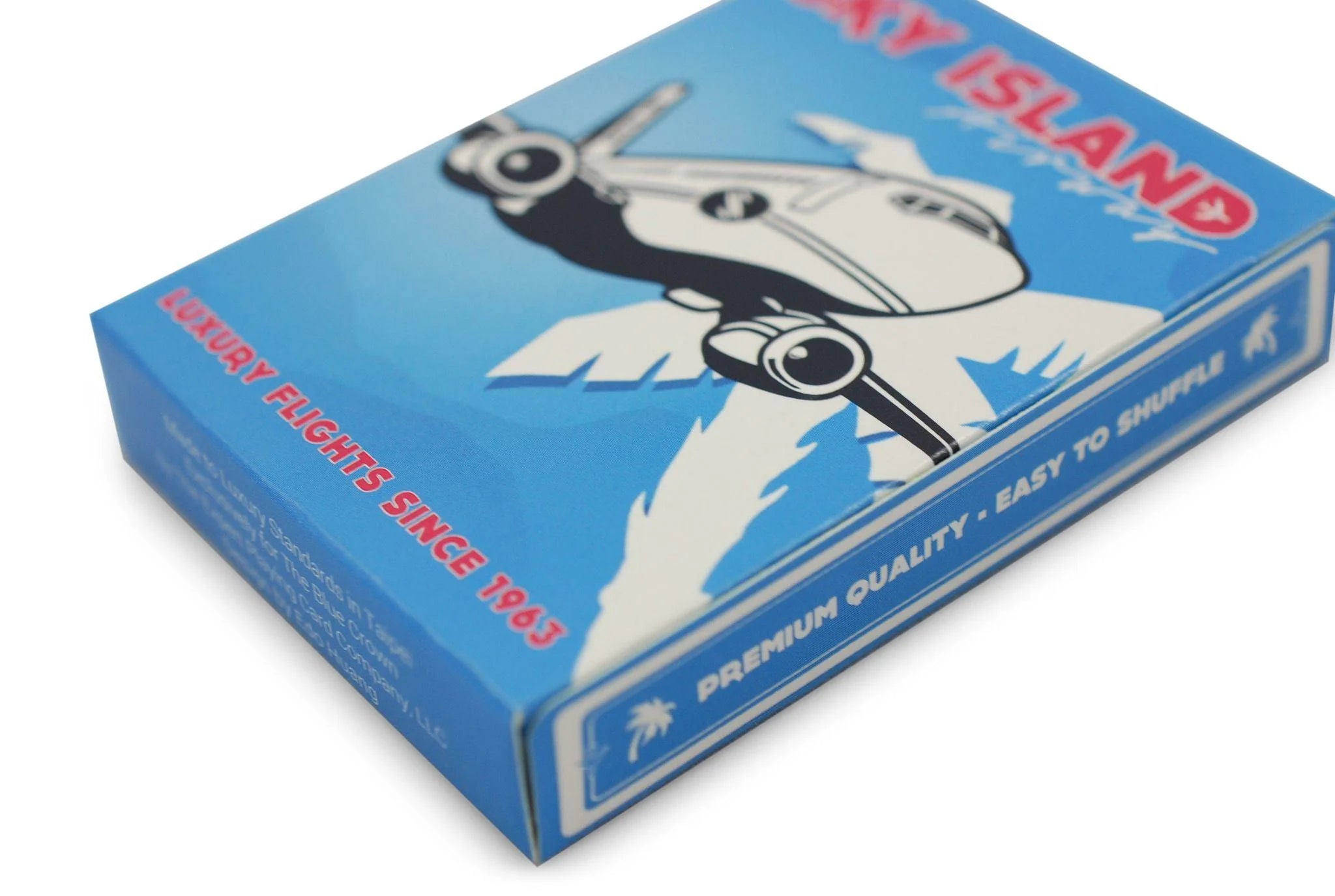 Sky Island Airways Playing Cards – Blue & Red | The Blue Crown