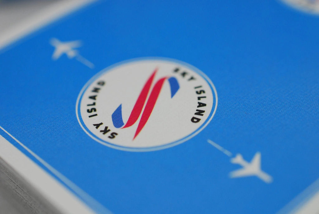 Sky Island Airways Playing Cards – Blue & Red | The Blue Crown